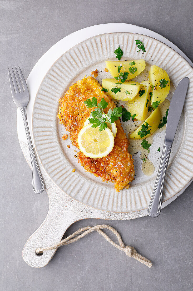 Wiener Schnitzel mit Petersilienkartoffeln