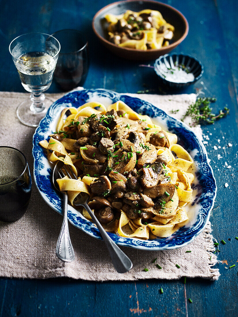 Mushroom stroganoff