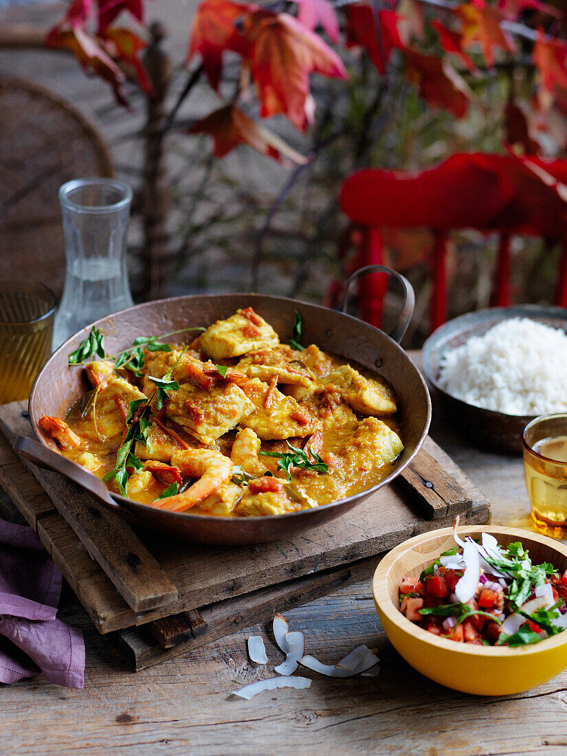 Sri Lankan seafood curry