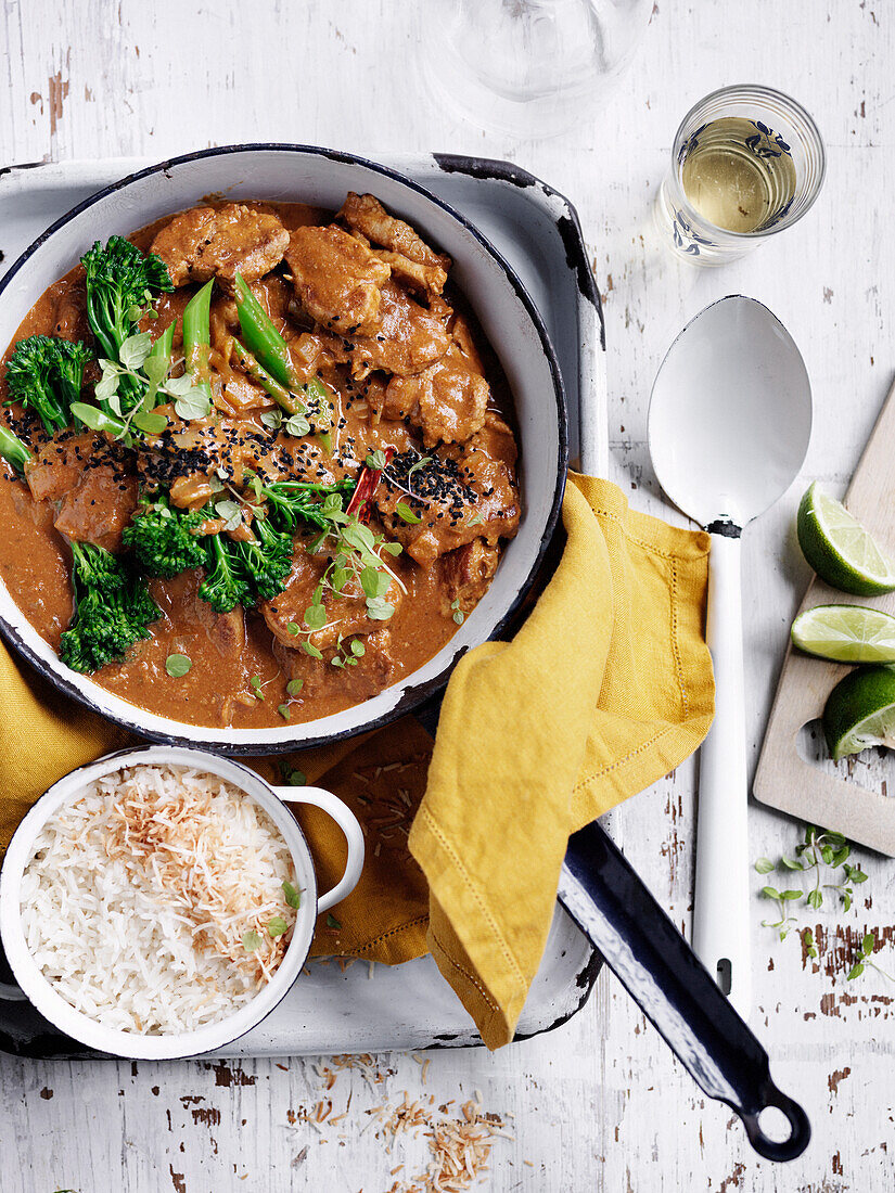 Peri peri coconut pork curry