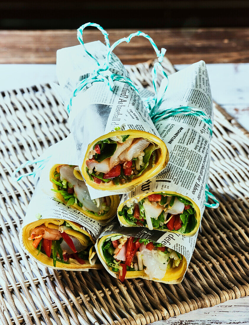 Asian pancake wraps