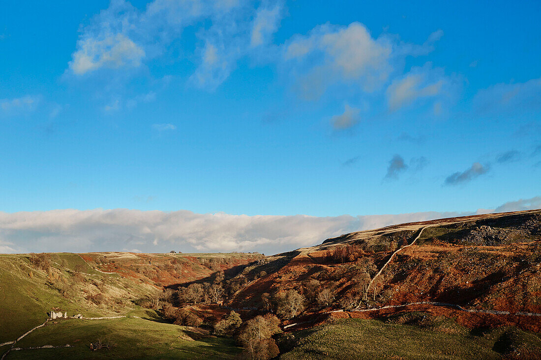 Remote farmhouse in North Yorkshire valley, UK