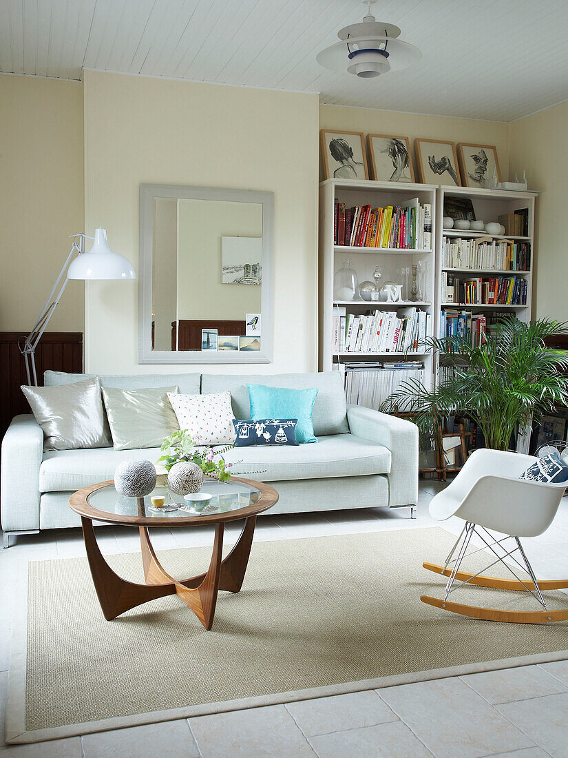 Living room with sofa and coffee table