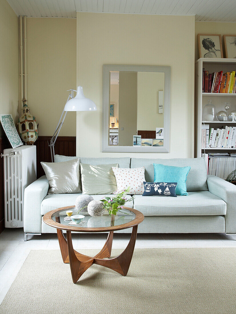 Living room with sofa and coffee table