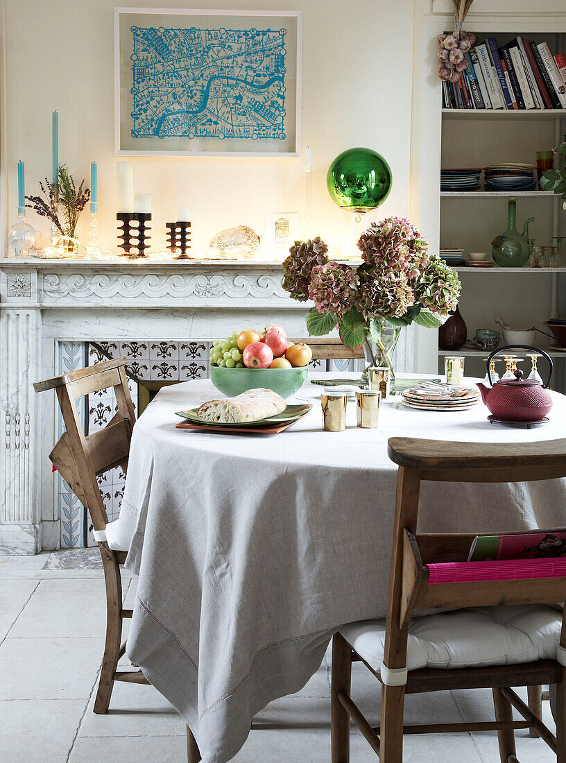 Dining room table and chairs