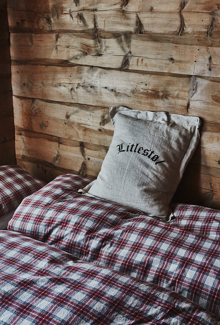 Children's bedroom inside a Wooden cabin situated in the mountains of Sirdal, Norway