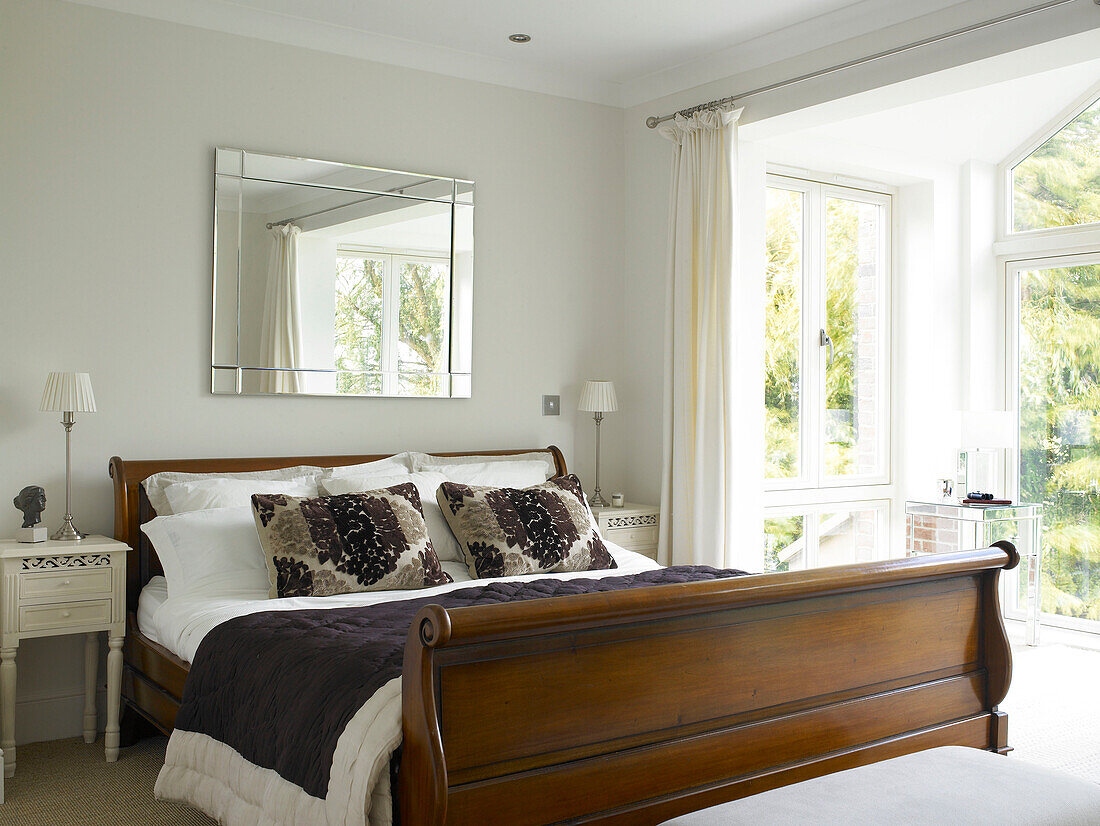 Bright bedroom interior