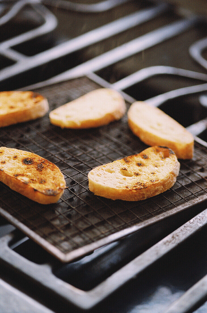 Toasting sourdough bread