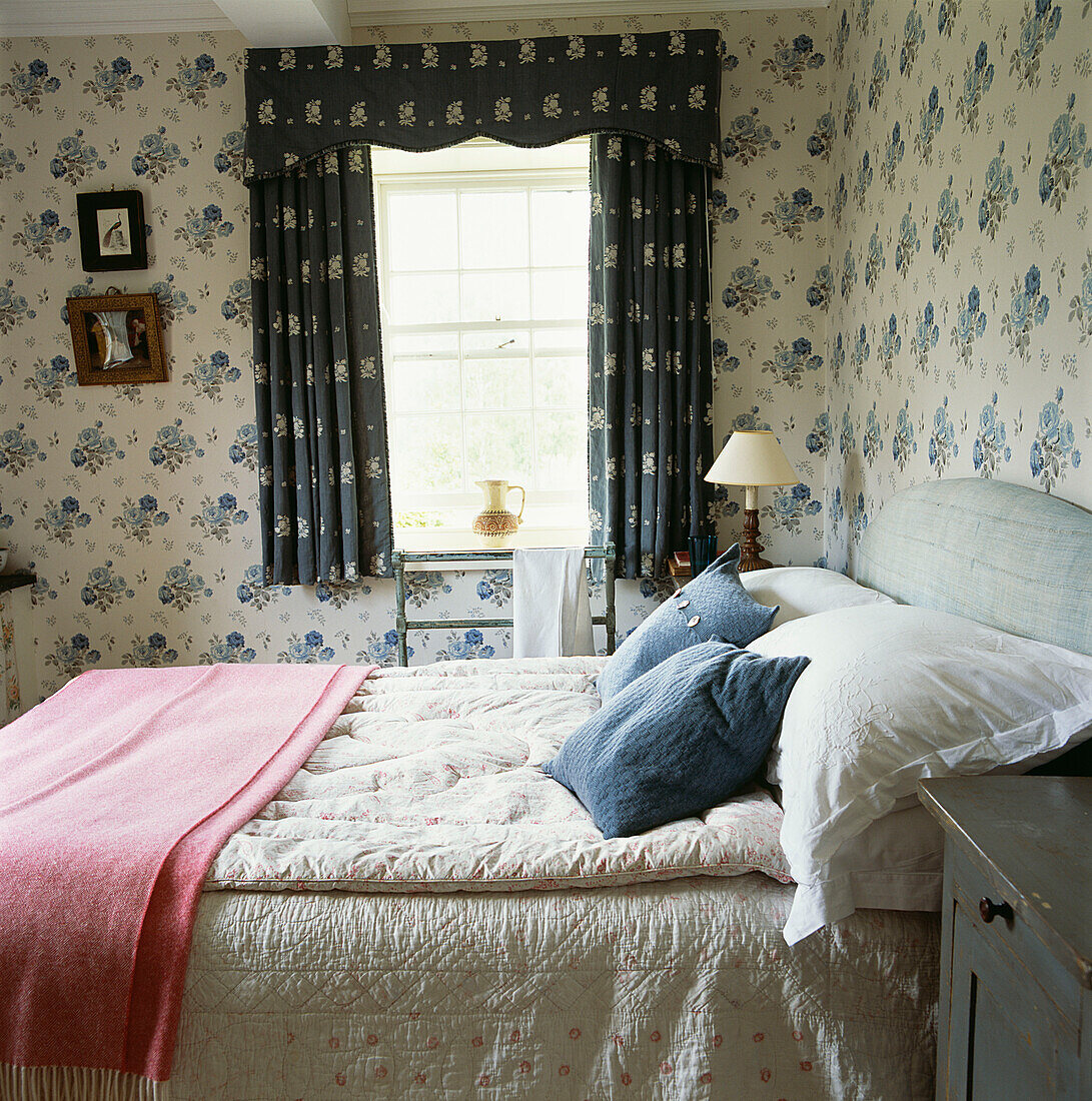 Floral bedroom