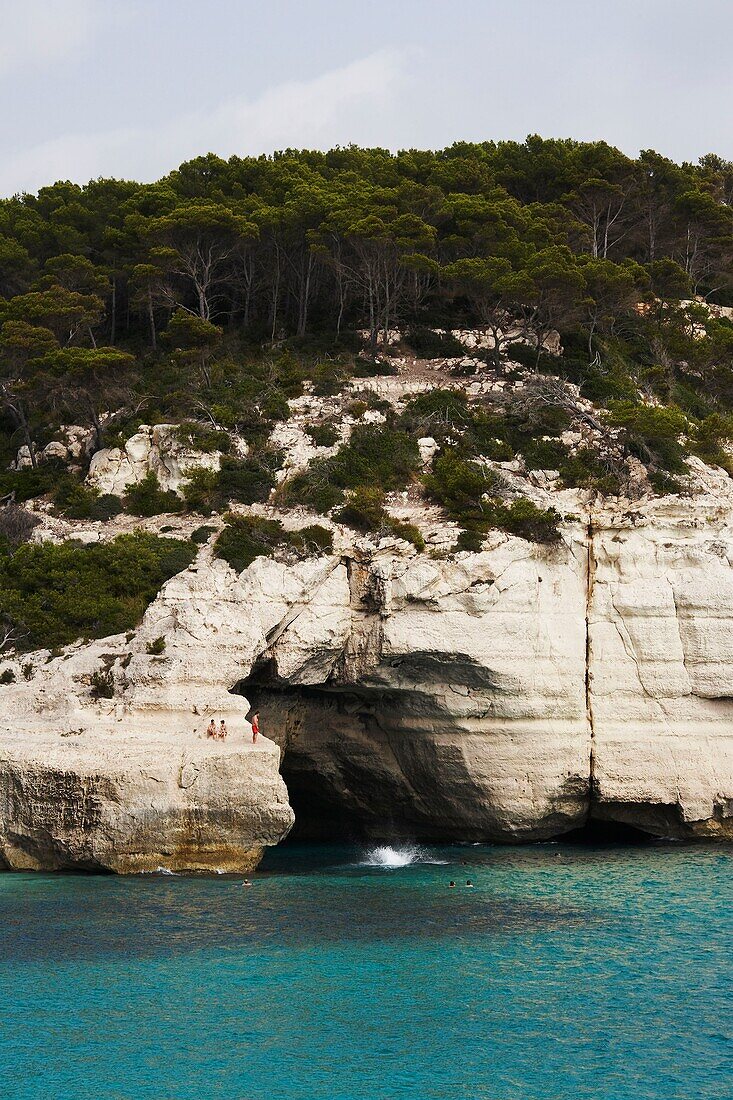 Menorca Scenes - Cave in cliffs
