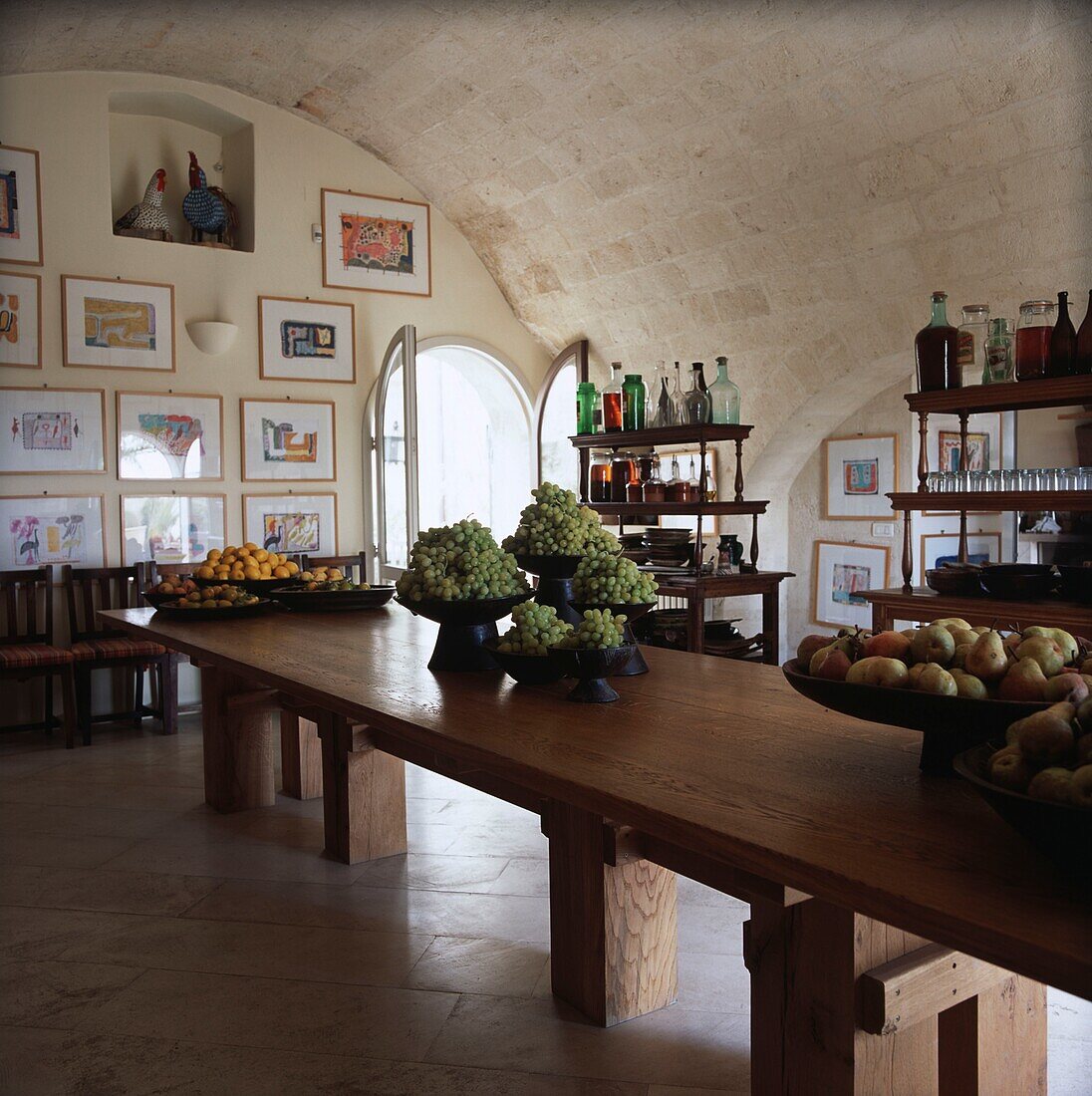 Old-fashioned kitchen design in luxury restaurant