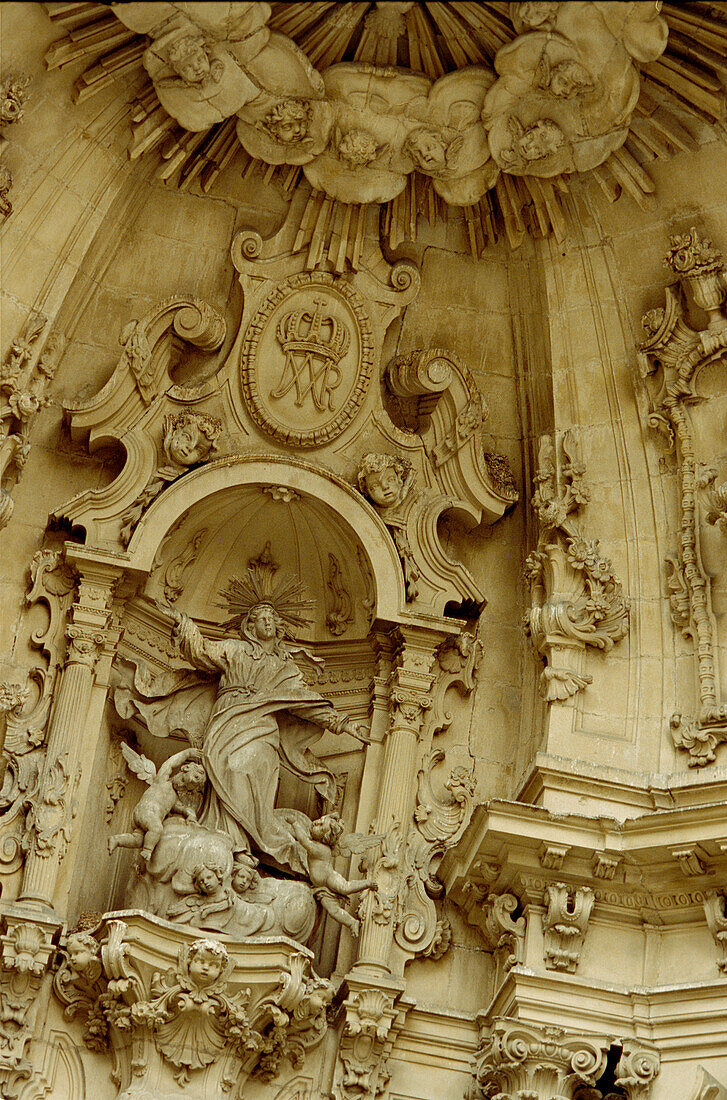 The Renaissance facade of Iglesia de Santa Mar?a in San Sebastian