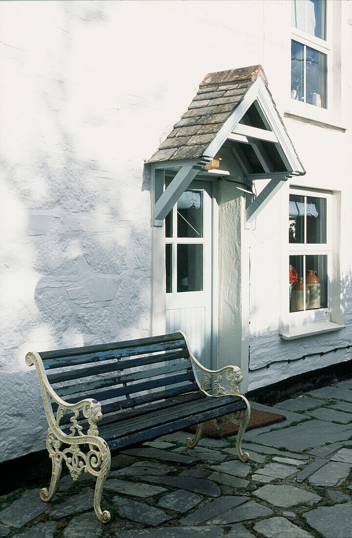 Außenansicht eines Landhauses in Cornwall