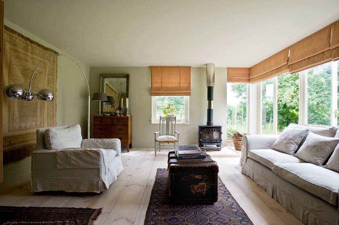 Living room with sofa and coffee table