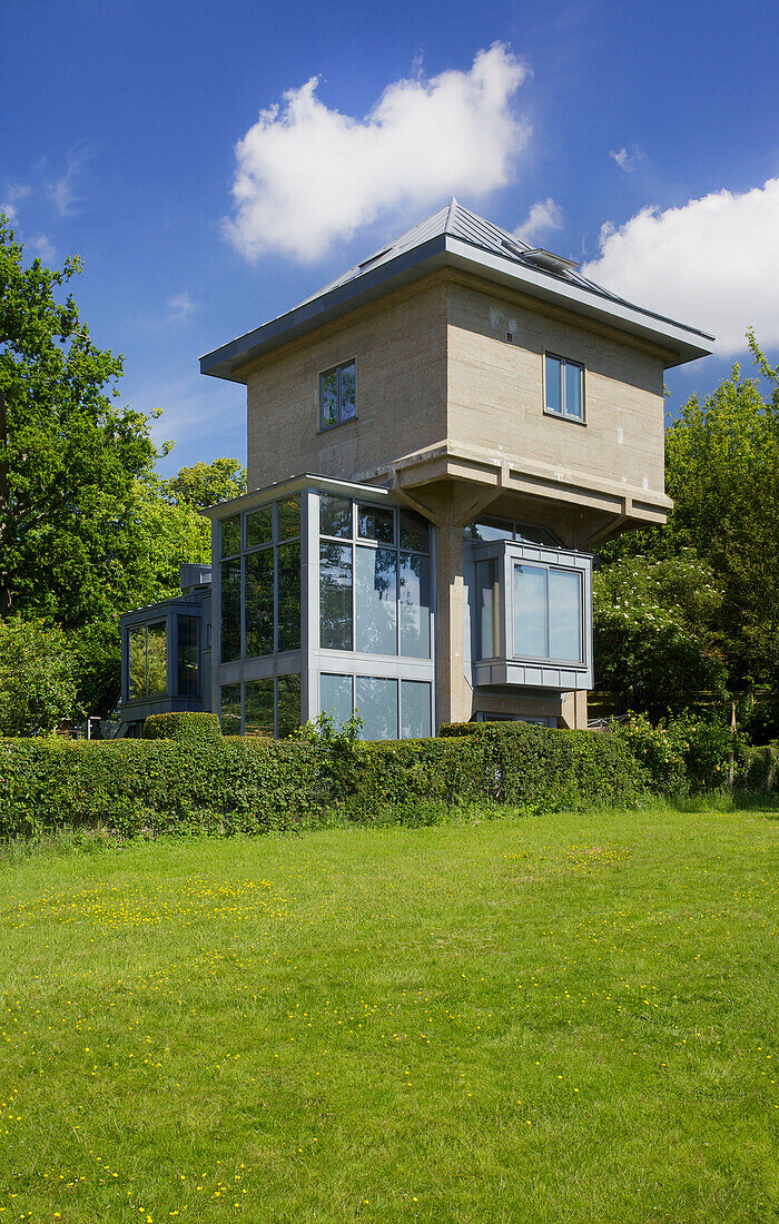 Three storey detached Rolvenden water tower conversion Cranbrook Kent England UK