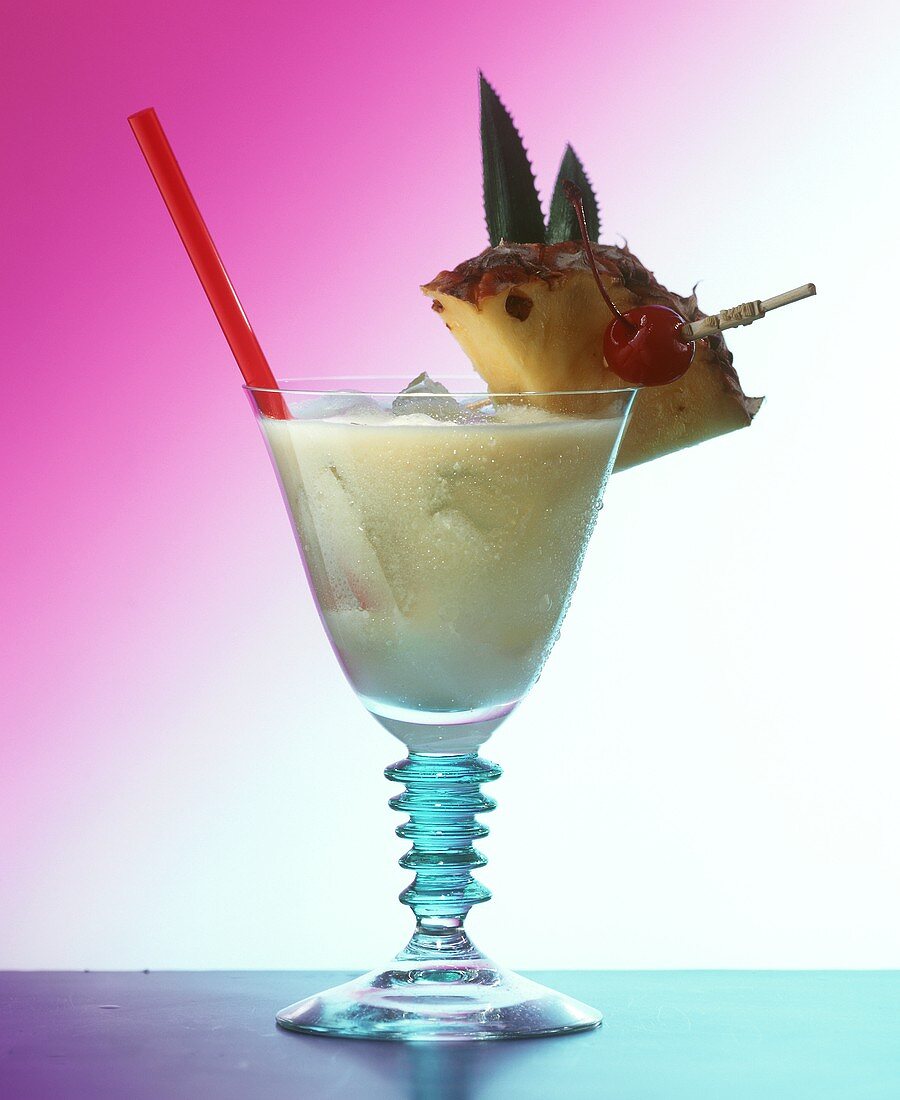 A glass of "Baby Pina Colada"