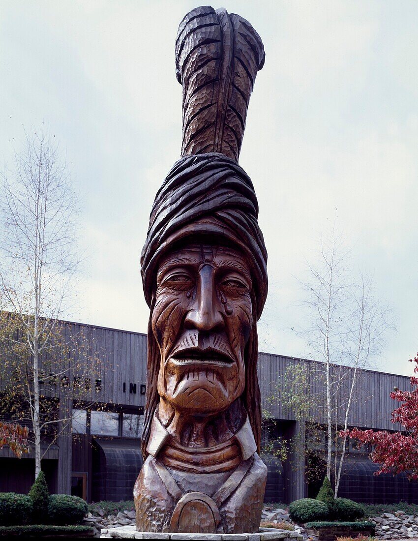 Statue of Sequoyah, Cherokee leader and polymath