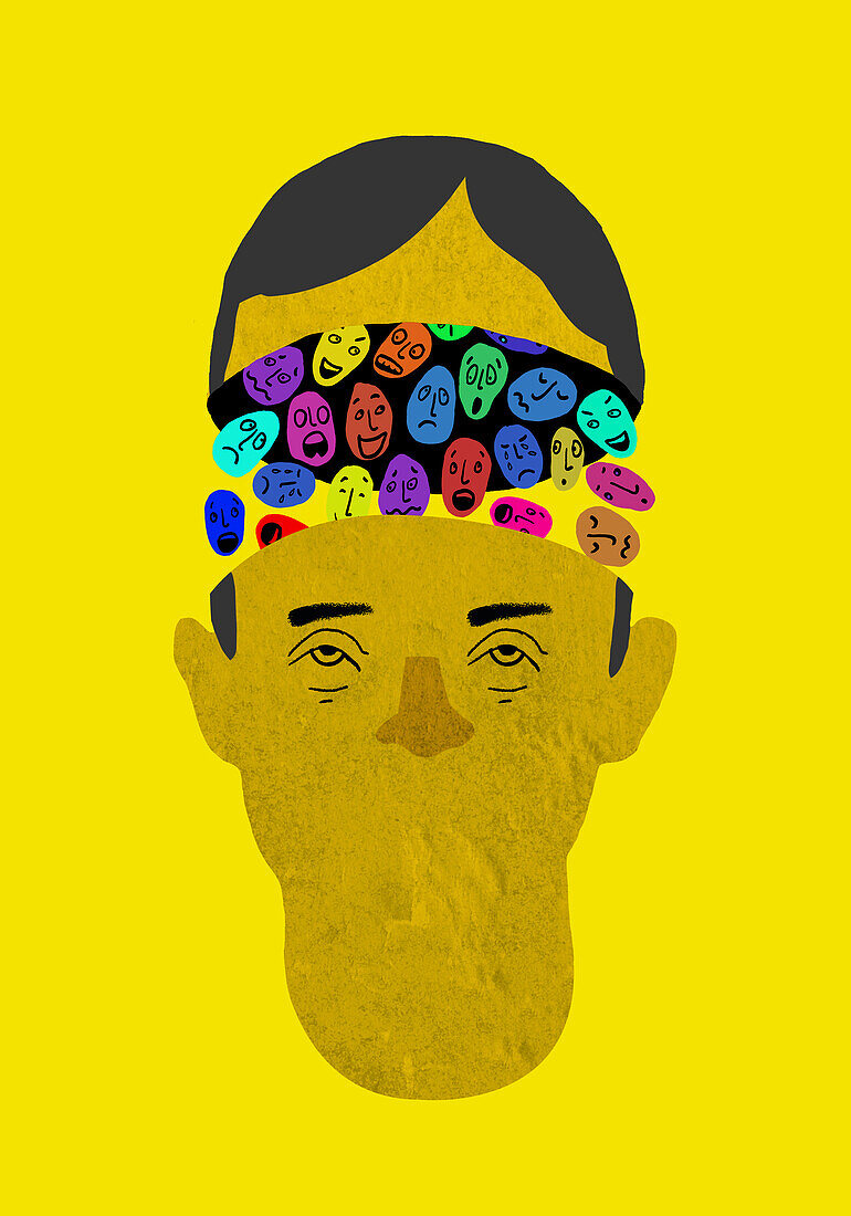 Schizophrenia, conceptual illustration