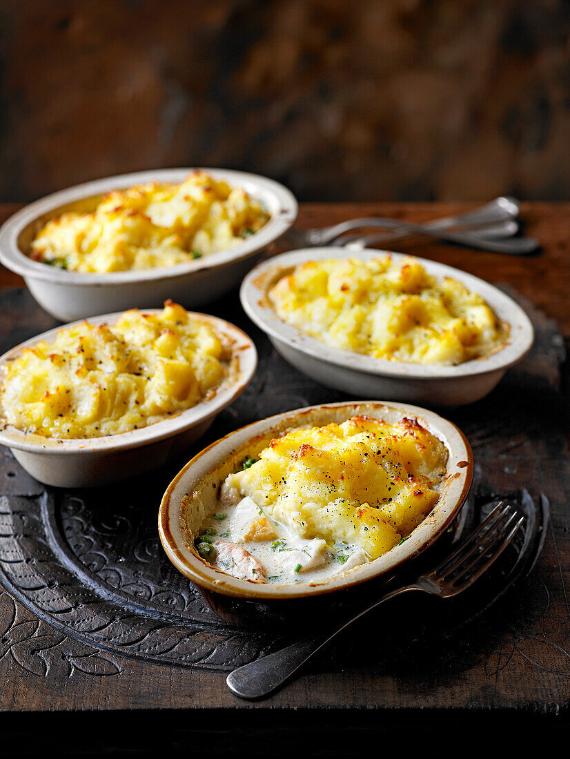 Fischpastete mit Kartoffelhaube