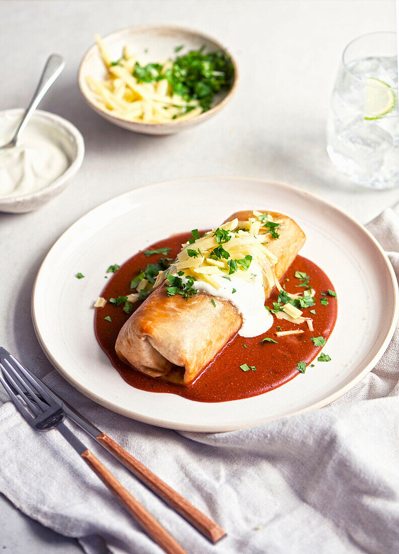 Chicken chimichangas