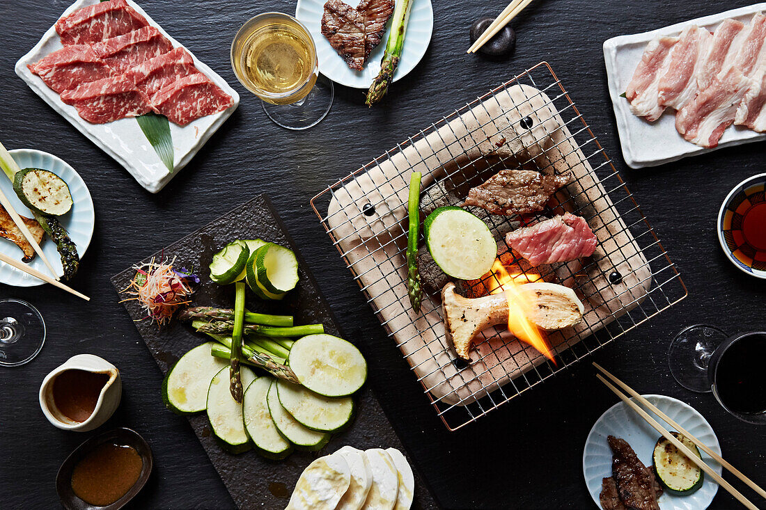 Japanese barbecue with quality ingredients