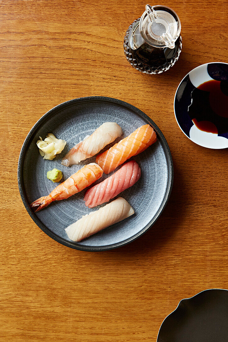 Sashimi with soy sauce (Japan)