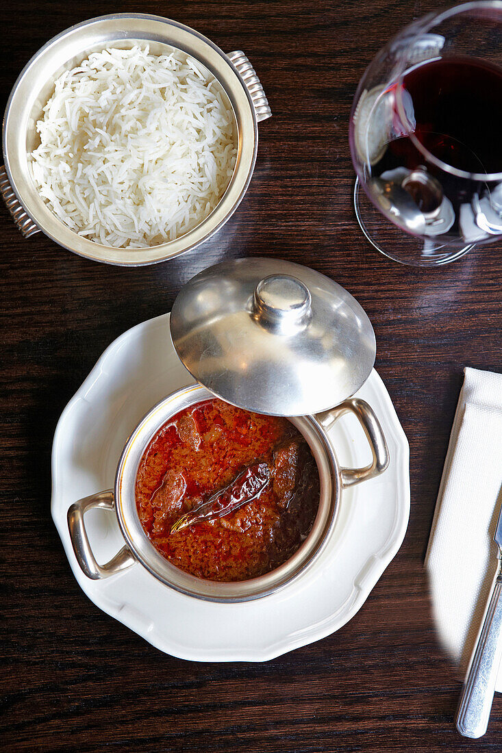 Pig cheek vindaloo