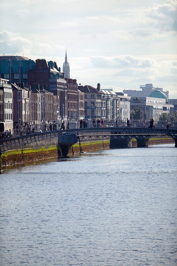 The River Liffey in Dublin, Ireland