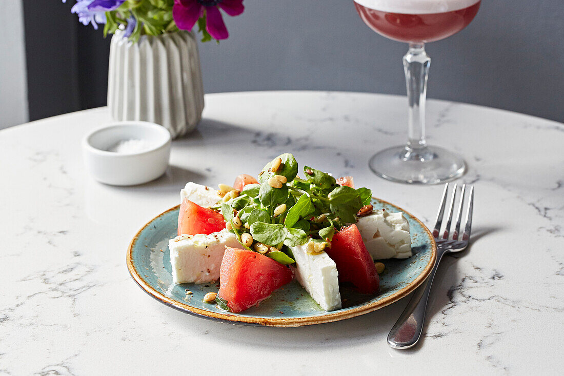 Wassermelonen-Feta-Salat