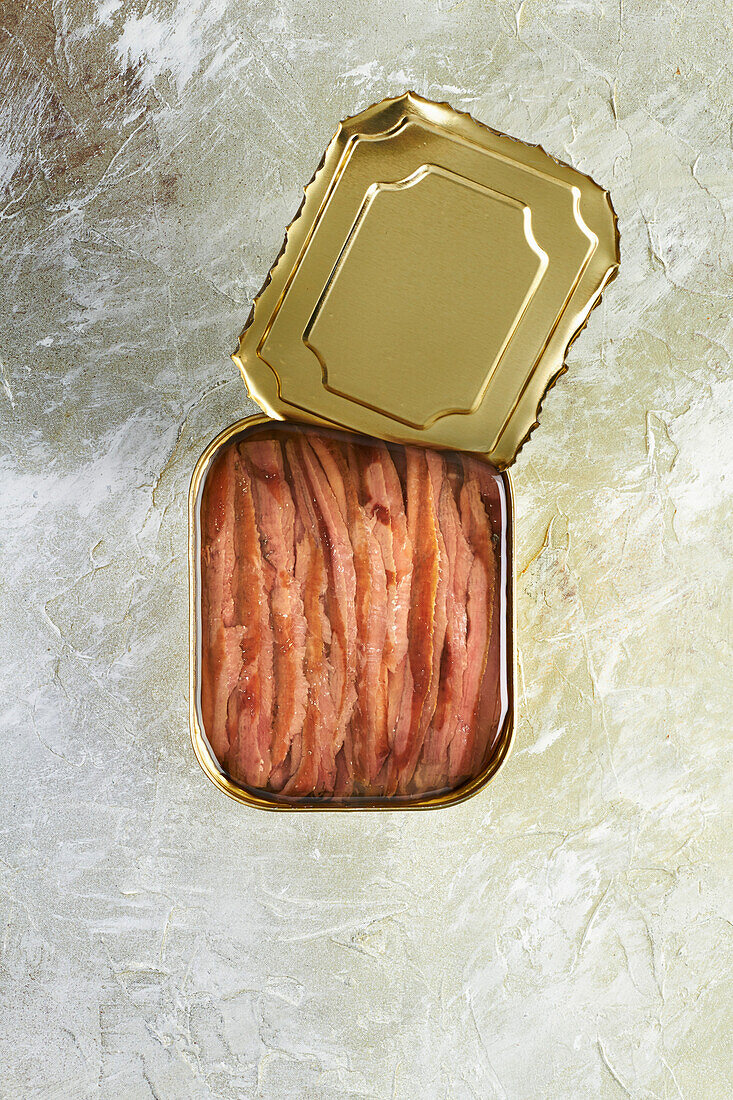 Canned anchovies in oil