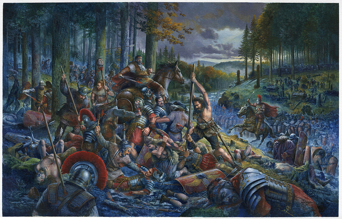 Battle of the Teutoburg Forest, illustration