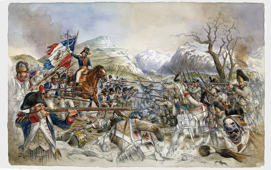 Battle of Rivoli, illustration