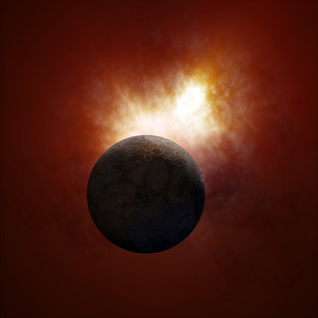 Exoplanet formation in new system, composite image
