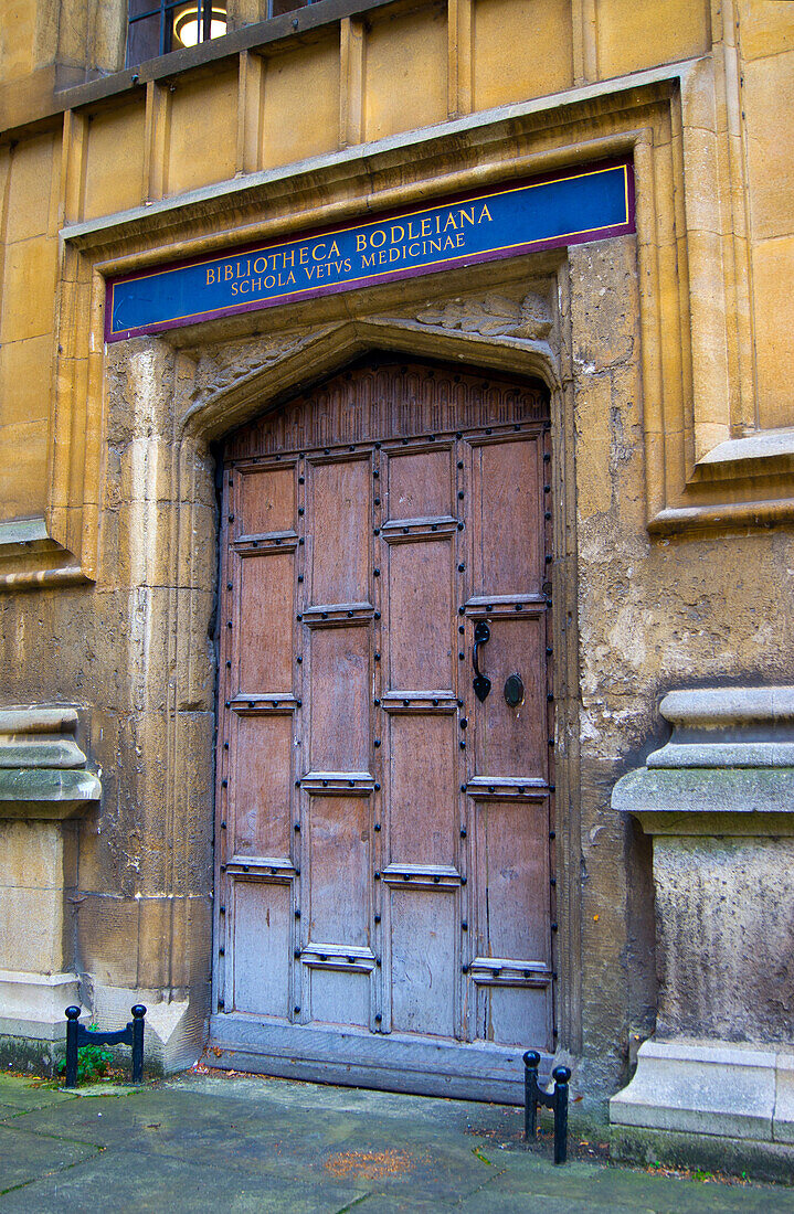 Bodleian Library door, Oxford