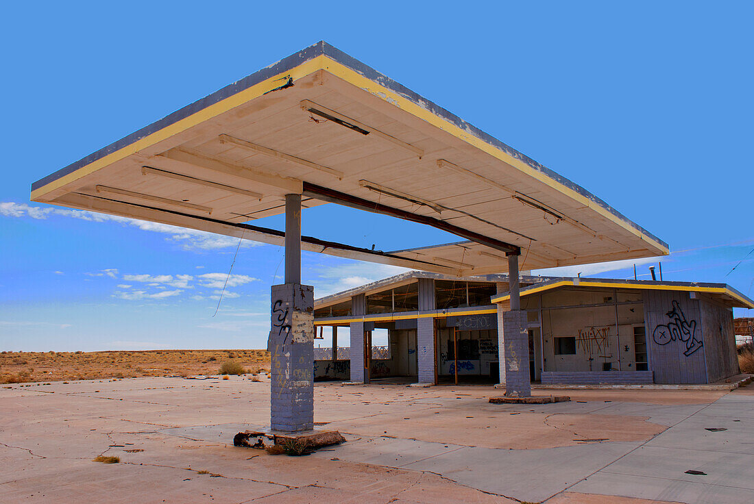 Abandoned gas station in Arizona