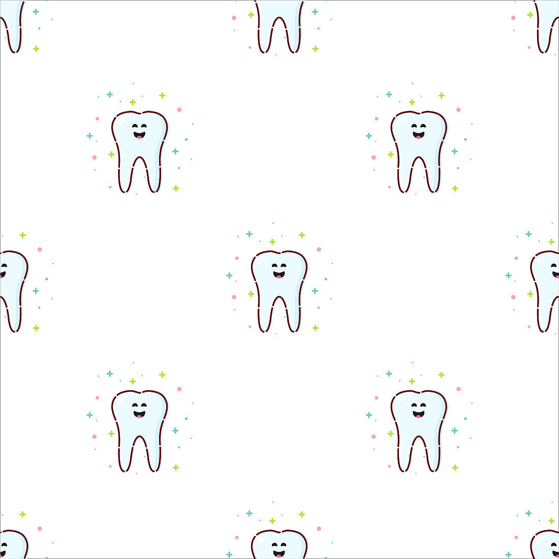 Healthy teeth, conceptual illustration