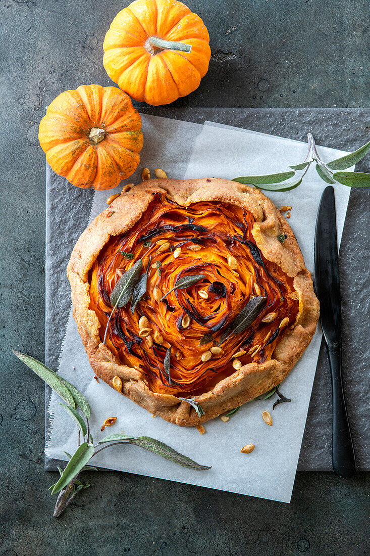 Butternut-Kürbis-Tarte