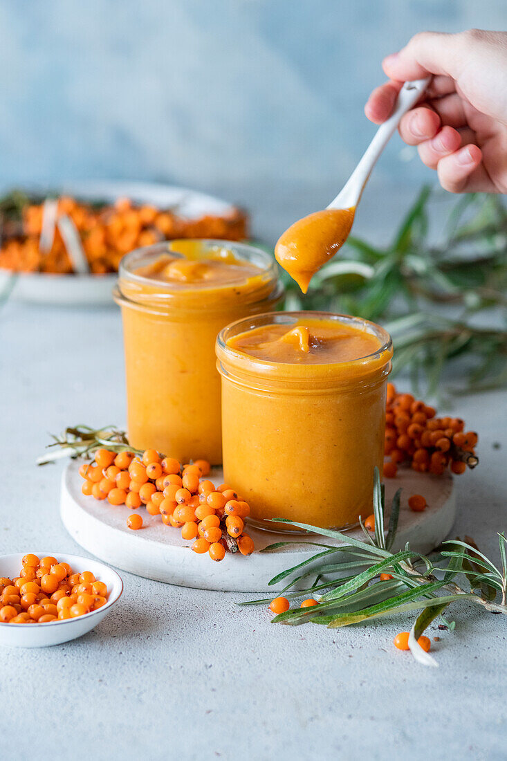 Seabuckthorn curd