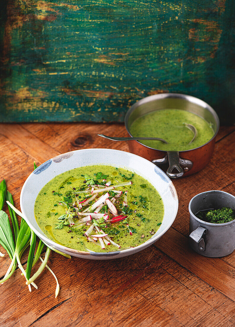 Cream of wild garlic soup