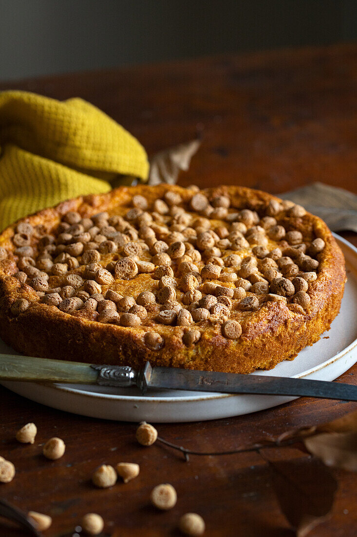 Kürbiskuchen mit Amaretti