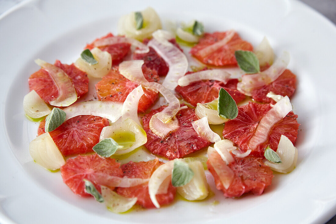 Blutorangen-Carpaccio