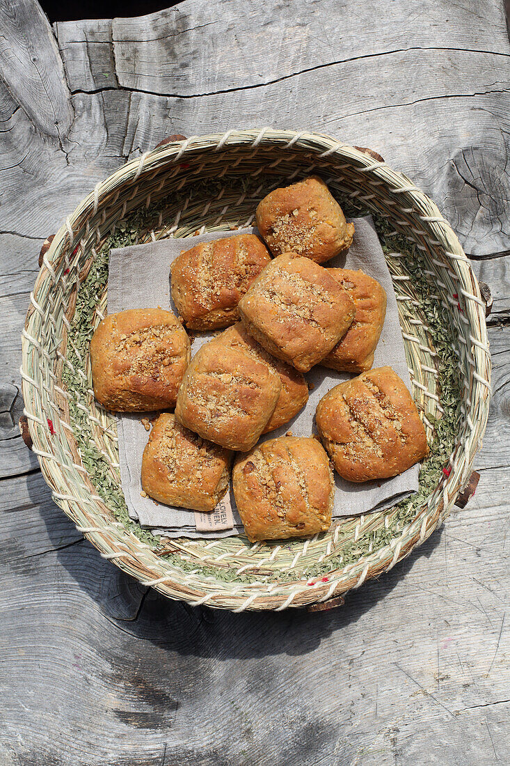 Karotten-Dinkel-Brötchen