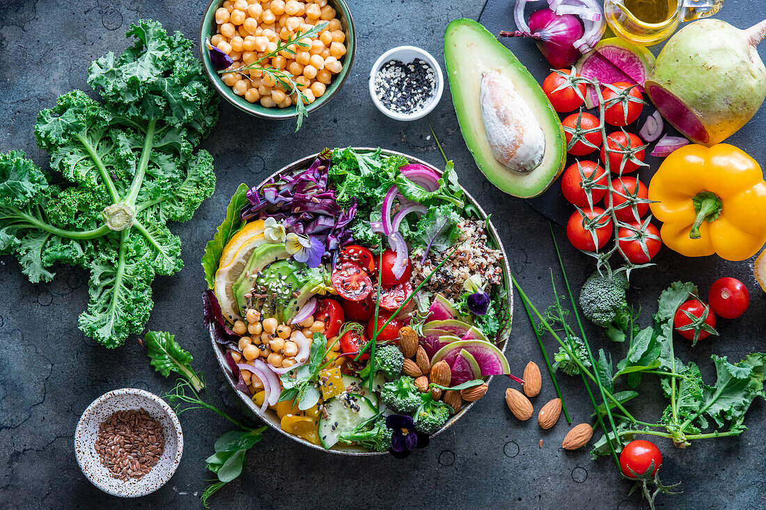 Rainbow Veggie Bowl