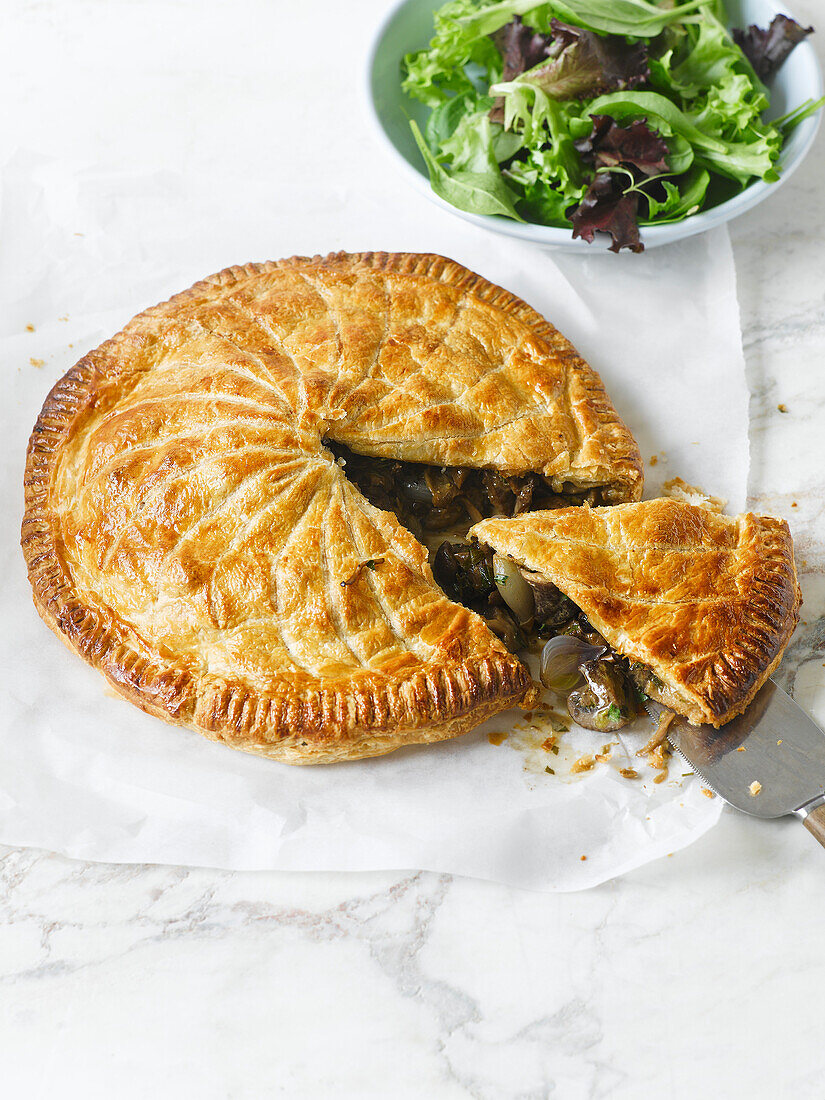 Mushroom and tarragon pithivier