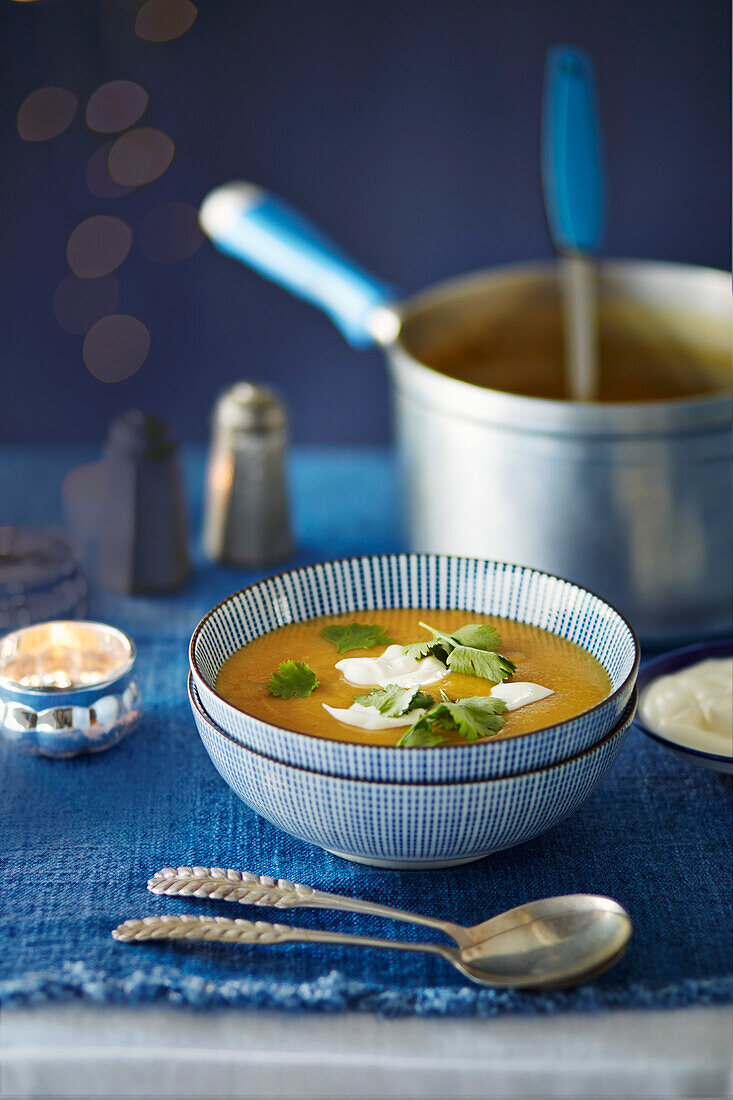 Curried lentil soup