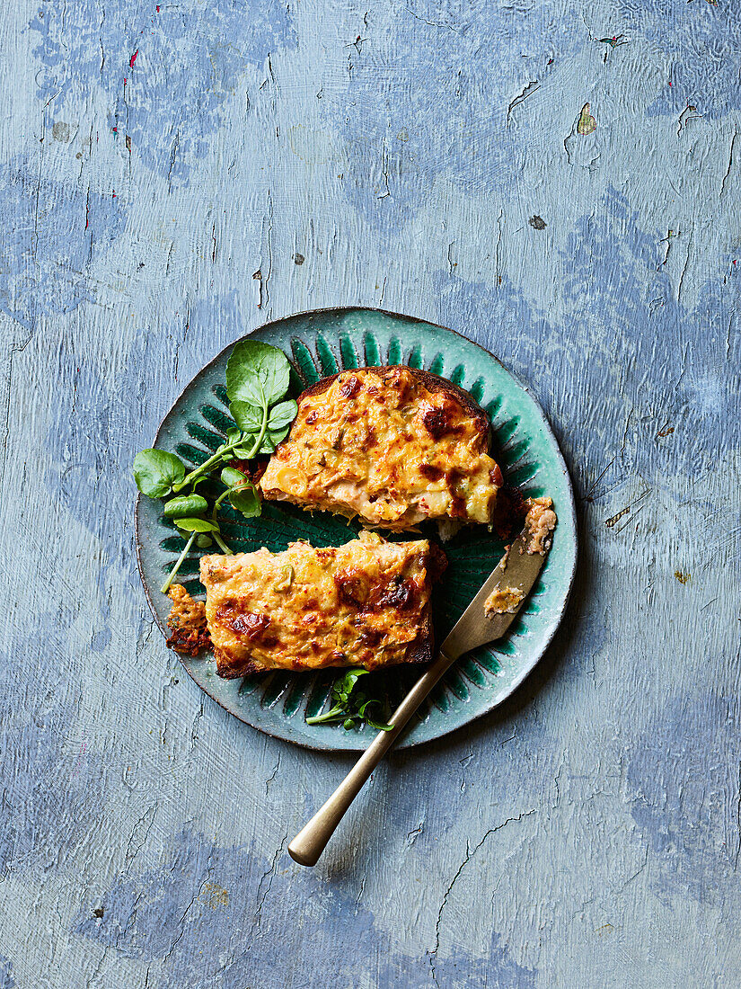 Welsh Rarebit mit Brunnenkresse