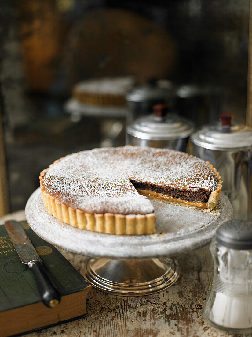 Millionaire's chocolate tart