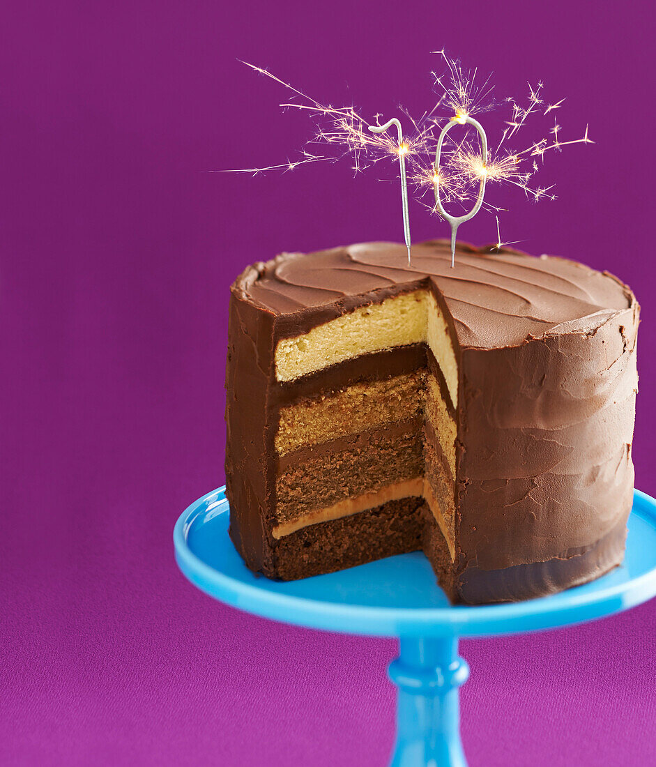 Tripe chocolate caramel cake (10. Birthday)