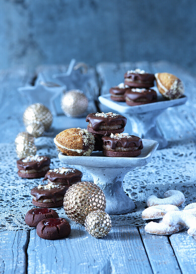 Variety of Christmas biscuits