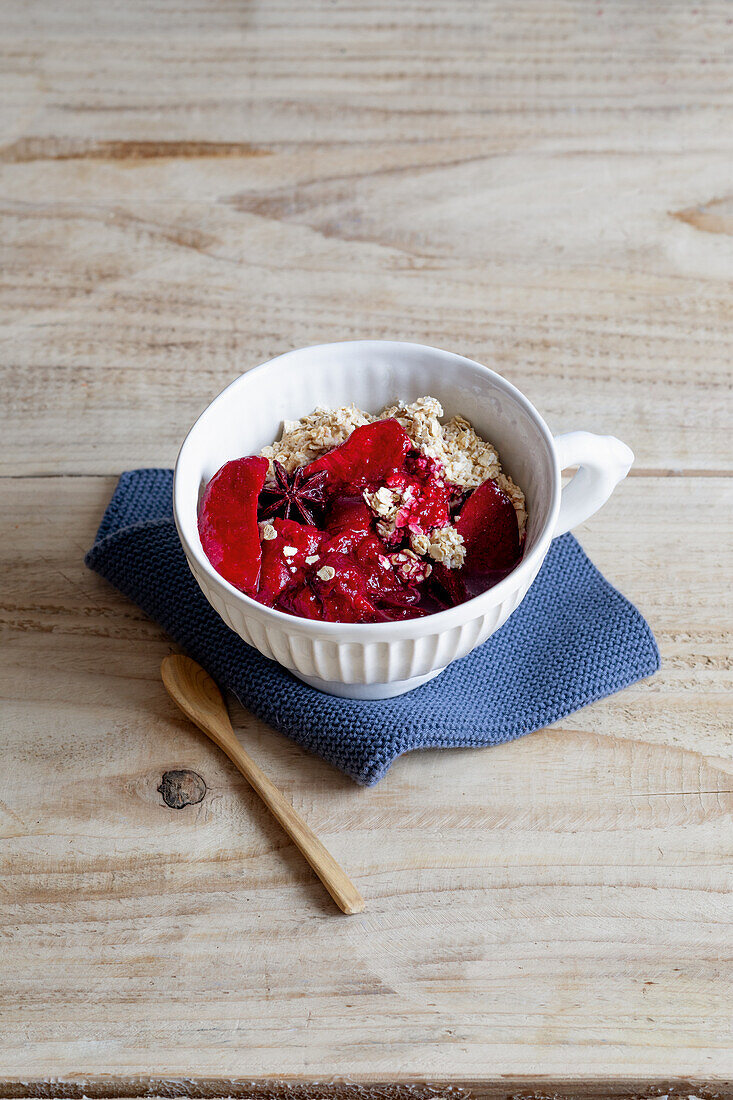 Overnight Oats mit Zwetschgen